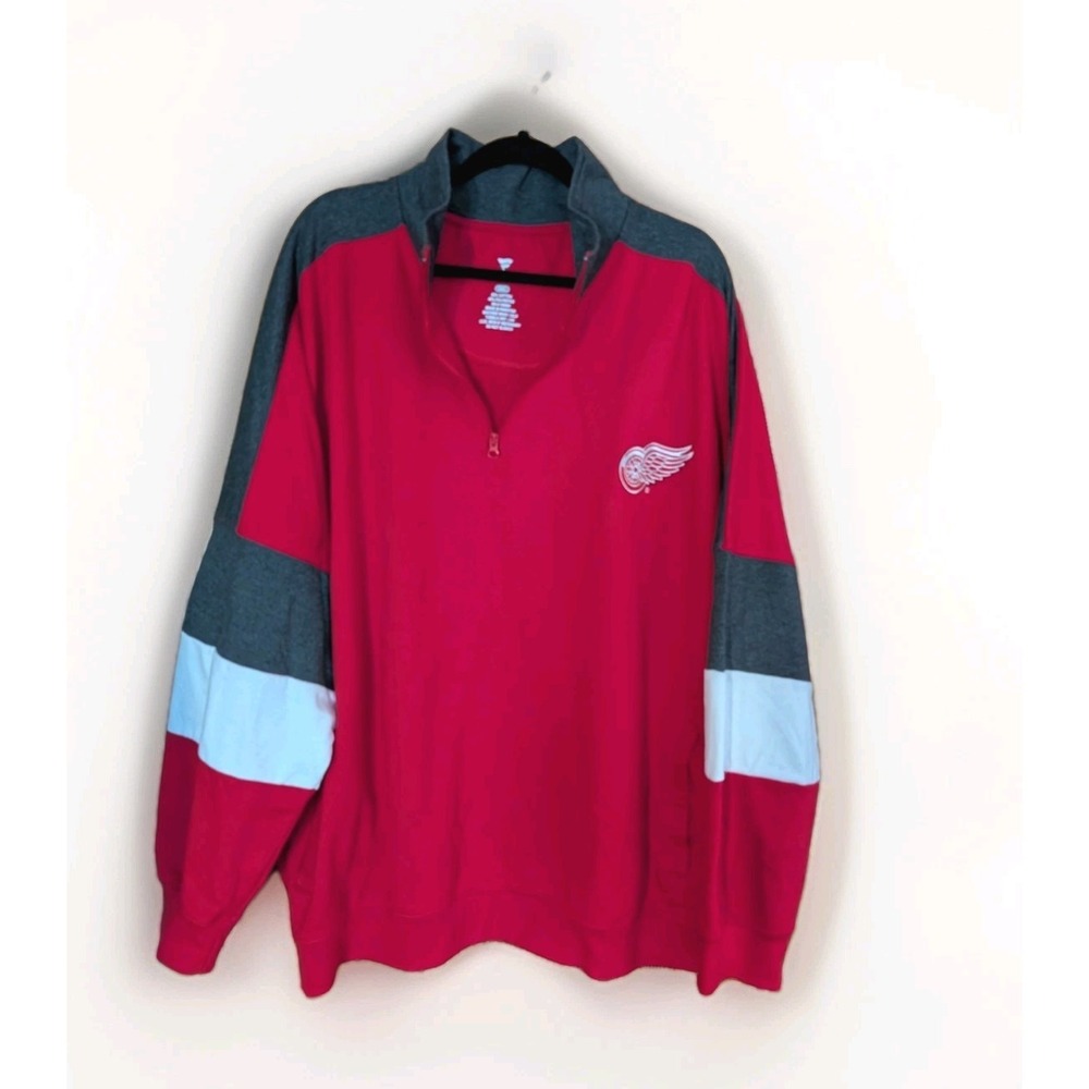 Men's 3XL Detroit Red Wings Fanatics Authentic‎ Pro Training 1/4 Zip Jacket